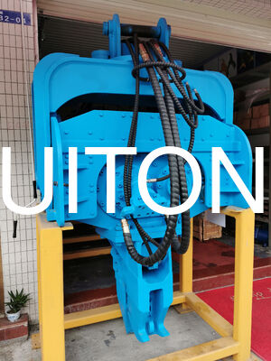 Palu Tiang Hidrolik Bergetar Ekskavator HUITONG untuk PC150/CAT315 1.3T untuk Pondasi Bangunan/Jembatan/Teknik Hidrolik