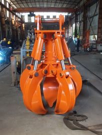 Q345B Excavator Hidrolik Rotating Orange Peel Grab