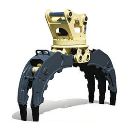 China Excavator Hydraulic Wood Rock Grapple Hutan Manual Log Grapple untuk 5-36 Ton Excavator CAT320
