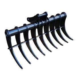 OEM didukung Excavator Brush Rake Untuk 6T Excavator Disesuaikan Dan Heavy-Duty