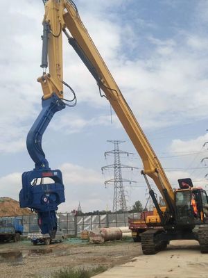Heavy Duty Reinforced Piling Boom Fit 20-27Ton Excavator PC200 EX230 untuk Foundation Piling Solar Post & Construction Pile Works