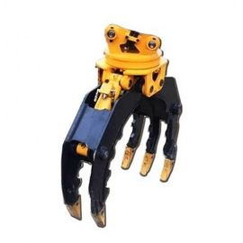 Hydraulic Log Grapple Mini Excavator Rotating Wood Grapple Timber Grapple