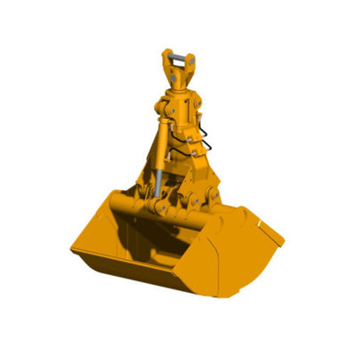 HUITONG Kualitas Tinggi 10T 20Ton Excavator Hydraulic Clamshell Grab Bucket Shell Bucket untuk PC200 Excavator