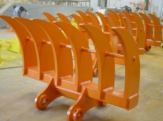 660N/mm2 Q345B Excavator Brush Rake Garansi 1 Tahun