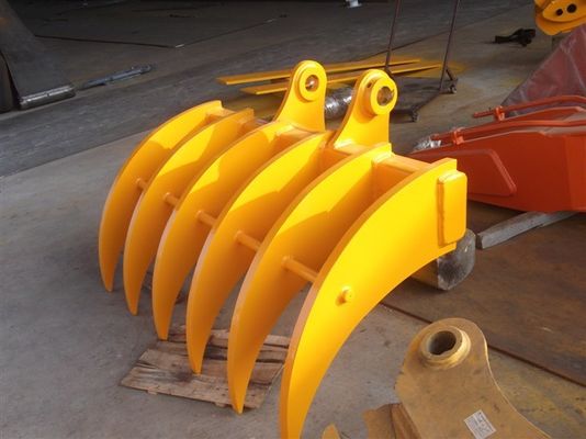 660N/mm2 Q345B Excavator Brush Rake Garansi 1 Tahun