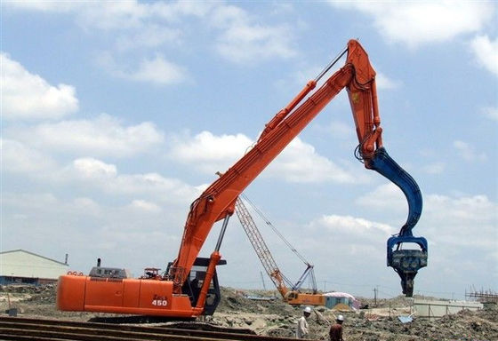 PC400 SY405C 40t Excavator Long Reach Arm Boom Dengan Vibratory Hammer