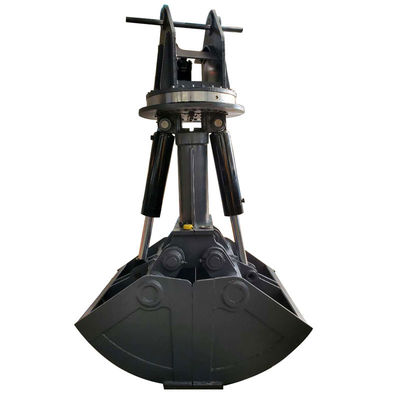 Customzied 10Ton Bobcat PC100 Excavator 360 Rotating Clamshell Grab dengan kapasitas 0,6m3 Produk pabrik khusus