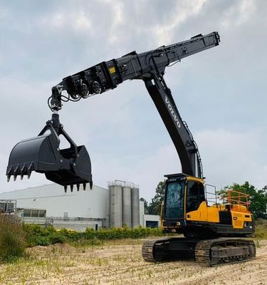 HUITONG Kualitas Tinggi 10T 20Ton Excavator Hydraulic Clamshell Grab Bucket Shell Bucket untuk PC200 Excavator