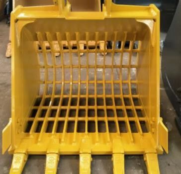 Kuning / Hitam Excavator Skeleton Bucket Untuk Pengeboran Pembersihan Dan Penyaringan Dengan Hardox450/500 Q355B
