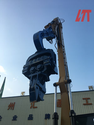 Driver Sheet Pile Excavator Q345B 200L / Min Tahan Aus