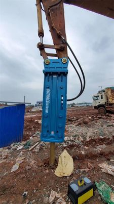 Pemecah Palu Hidrolik Panjang dan Diameter Kustom 195MM untuk Excavator 50 Ton, Tipe Kotak, Peredam Suara dengan Harga Penjualan Langsung Pabrik