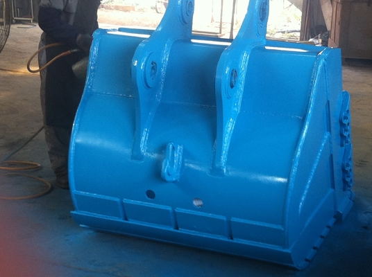 Heavy Duty Heavy Duty Rock Bucket Excavator Digging Bucket dengan Hardox400 Kekuatan Gigi