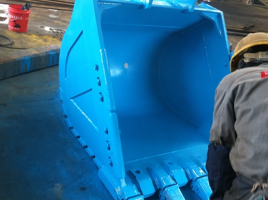 Heavy Duty Heavy Duty Rock Bucket Excavator Digging Bucket dengan Hardox400 Kekuatan Gigi