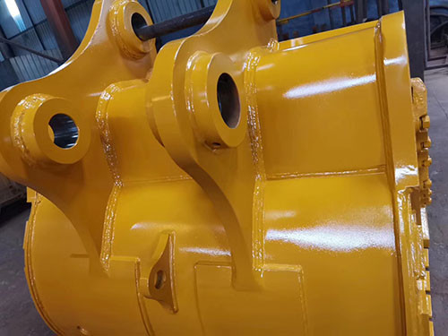 Kekuatan Kuning / Hitam Excavator Rock Bucket Q355 NM400 Hardox400 280-4300kg Disesuaikan