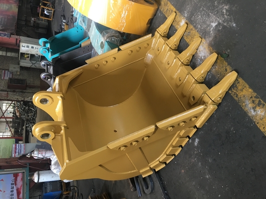 Kekuatan Kuning / Hitam Excavator Rock Bucket Q355 NM400 Hardox400 280-4300kg Disesuaikan