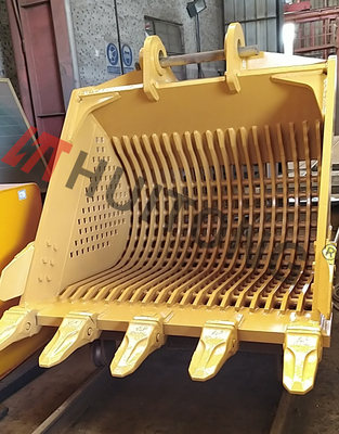 100% NEW Excavator Bucket Disesuaikan Kapasitas Besar Untuk 35Ton Excavator Skeleton Bucket Excavator Attachment