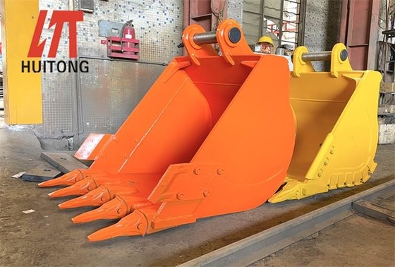 Kekuatan Hitam / Kuning Excavator General Purpose Bucket Dengan Kapasitas 1.4cbm