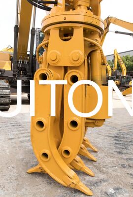 Perlengkapan Grapple Hydraulic Rotating 25-35 Ton Excavator DX300 PC330 FR300 Wood Grapple Q355B untuk Pengolahan Kayu