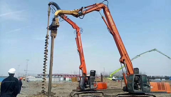 Jual panas Excavator Piling Boom Long Reach Boom Excavator Spare Parts Untuk 20-50 Ton Excavator