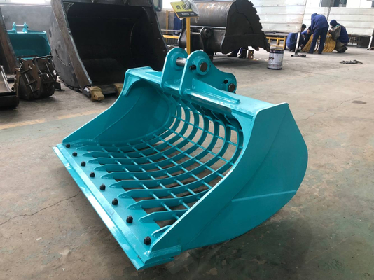 Resistance Excavator Skeleton Bucket Customized Logo Warna Sieve Grid Bucket untuk CAT SY EX