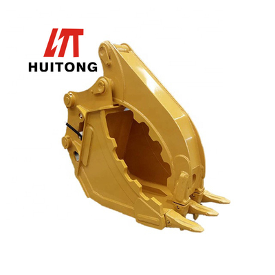 Customisable Kuning / Hitam Hydraulic Excavator Thumb Bucket dengan 3-100 Ton Grip Kapasitas