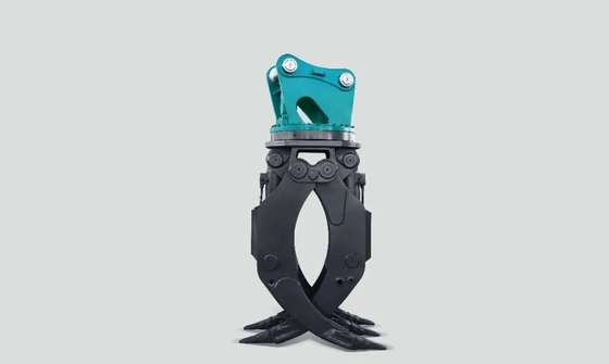 Penyambungan Excavator Genggam Manual Hidraulik Stone Grab Genggam Mekanis Untuk Mini Excavator