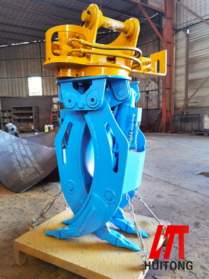 Kobelco SK220 Excavator Hidrolik Rotating Grapple Untuk Konstruksi