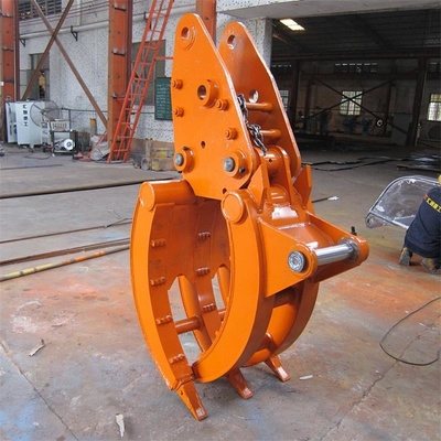 Hardox400 Steel Excavator Mechanical Grapple Untuk Pekerjaan Pembongkaran
