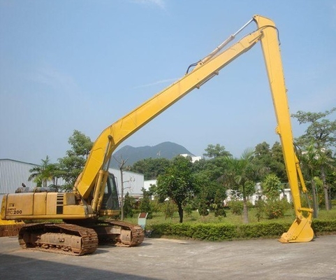 Excavator Dipper Boom Dan Arm Hitachi Long Boom Excavator Jangkauan Panjang Diperpanjang