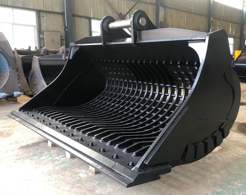 Q355B NM500 Hardox500 2.8 Meter Kubik Heavy Duty Skeleton Bucket untuk Penggalian dan Pembersihan Excavator