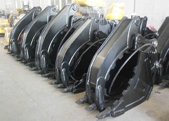 Ekskavator Thumb Bucket Q355 NM400 22 Ton Ekskavator DH220 PC220 untuk Penanganan Limbah Konstruksi Batu Log