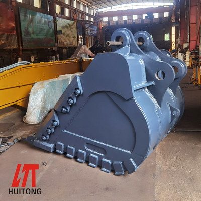 PC 36 Ton Heavy Duty Rock Bucket NM400 Bahan
