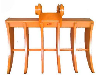 Disesuaikan 3 10 Ton Excavator Root Rake Bucket Grapple Rake Untuk Mini Excavator Attachments
