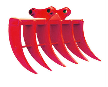 Spesialisasi Excavator Pembersihan Rake Attachment Heavy Duty Steel Tines untuk 200-4000kg Diggers