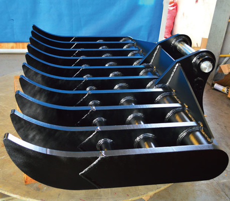 Excavator Attachment Soil Brush 16T CAT315 Pertanian Konstruksi Excavator Rake Pabrik Dibuat Jual langsung
