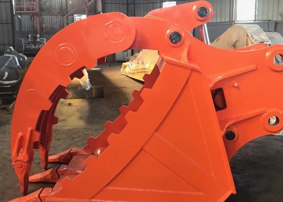 OEM 30Ton Customized Large Capacity Excavator Thumb Bucket untuk Cat330 Grip Attachment Q355B/NM400/HARDOX 450