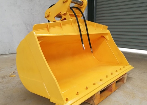 Bucket Excavator Tilt Adjustable Baja Kuning