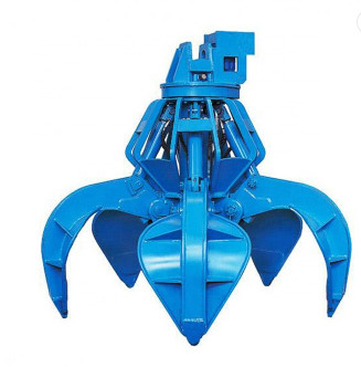 Hydraulic Orange Peel Grapple New Excavator Attachment Crane Grab Bucket untuk Penggali 5-40 Ton