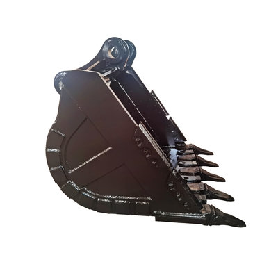New 700-1000kg Excavator Rock Bucket In Kuning / Hitam Q355/NM400/Hardox450