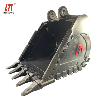 Kekuatan Yellow Excavator Rock Bucket Dengan Baru Q355