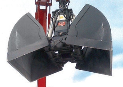 Customzie 6m3 Capacity R500 Excavator Attachment 50Ton Clamshell with QC Control and OEM