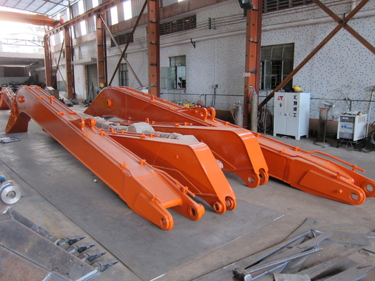 Kuning Q355B Long Reach Excavator Boom untuk Operasi Pertambangan Demolition Sertifikasi ISO 9001