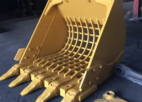 100% NEW Excavator Bucket Disesuaikan Kapasitas Besar Untuk 35Ton Excavator Skeleton Bucket Excavator Attachment