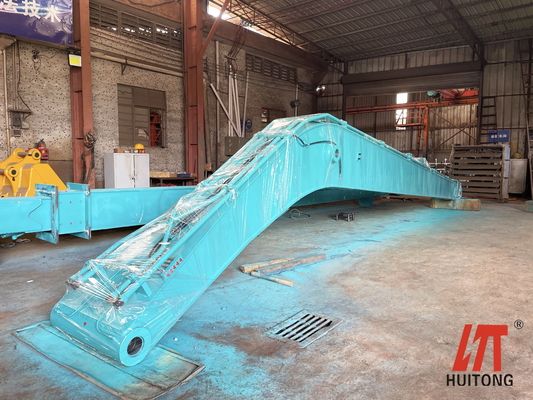 Kuning Q355B Long Reach Excavator Boom untuk Operasi Pertambangan Demolition Sertifikasi ISO 9001