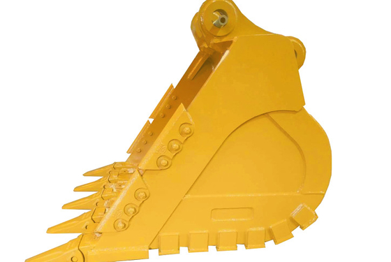 Heavy Duty Q355B NM450 Excavator Bucket Dengan Rock Teeth 1.5cbm Kapasitas 1200mm Pemotongan