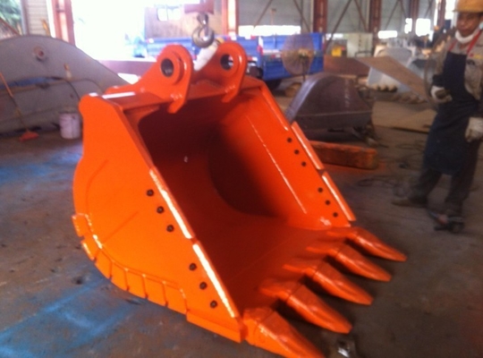 Tangki Excavator Gigi tajam dengan daya tahan Q355B NM400 Hardox500 0,25-4,3cbm Kapasitas