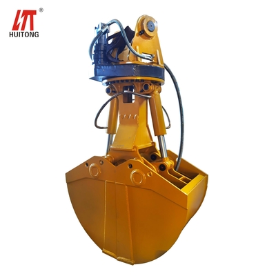 Customzie 6m3 Capacity R500 Excavator Attachment 50Ton Clamshell with QC Control and OEM