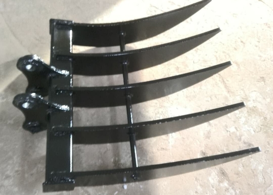 Kualitas tinggi OEM Excavator Soil Brush 12T CAT312 Customized Rake Attachment