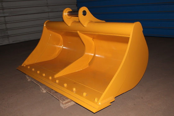 Multifungsi Trenching Digger Bucket Kuning / Hitam Untuk Situs Konstruksi yang Berbeda