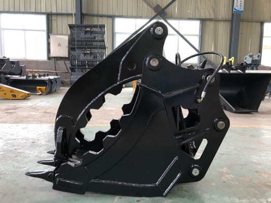 Ukuran Disesuaikan 22Ton 1.0M3 Excavator Hidraulik / Manual Jari Ember Efisiensi Tinggi Kayu Grable Hot Sale Produk